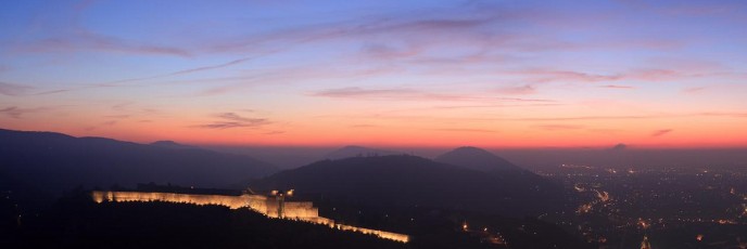 Citadelle de Besançon depuis la colline de Bregille - Doubs - Franche Comté