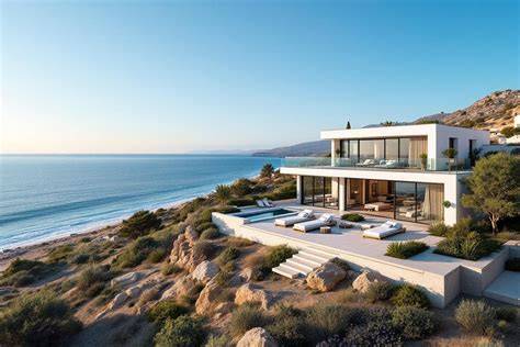 Aperçu des plages et villas face à mer