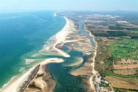 Carte des îles et canaux de la Ria Formosa