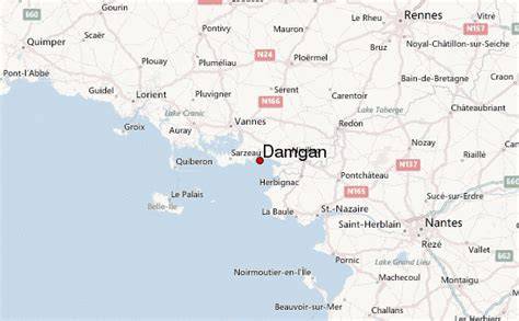 carte localisation Damgan Morbihan