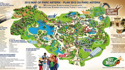 Plan d'accès Parc Astérix et gares