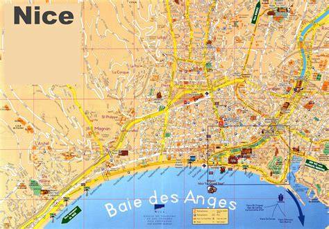 Plan des villages perchés autour de Nice (carte panoramique)