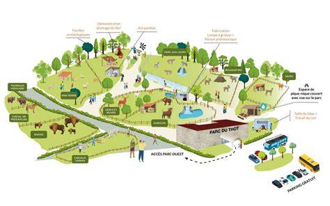 Plan du parc et application (image clarifiant l’organisation et les temps d’attente)