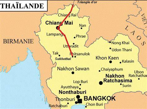 carte localisation Tha Sala Chiang Mai