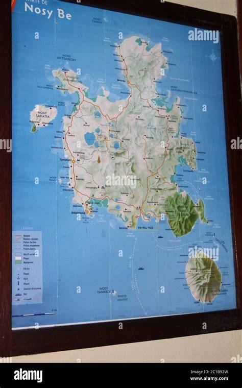 Carte des îles autour de Nosy Komba