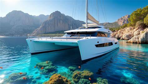 catamaran Allégria et paysages marins