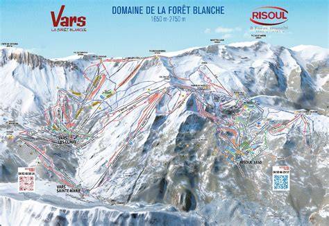 carte du domaine La Forêt Blanche