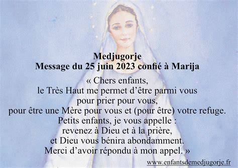 Message et prière à Medjugorje