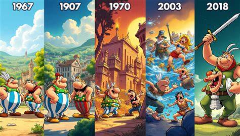 infographie évolution esthétique Astérix