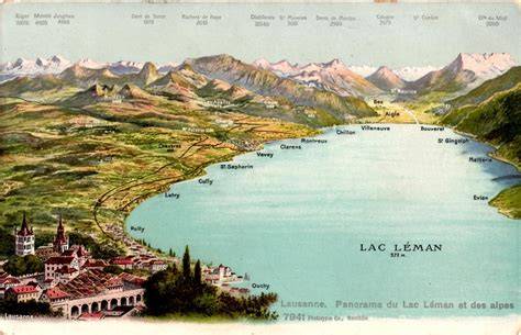 panorama lac Léman et Alpes