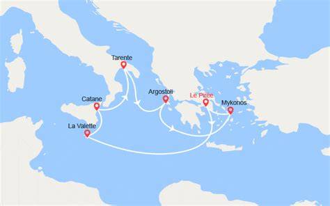 Itinéraire type croisière Grèce all inclusive