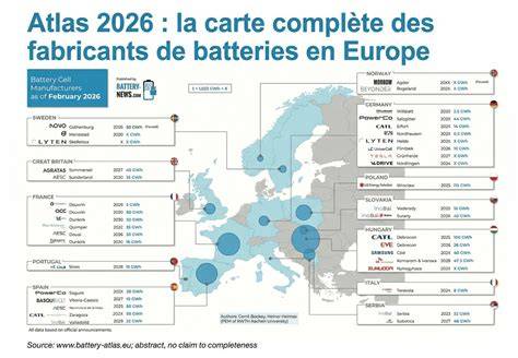 carte des fabricants d'autocars en Europe