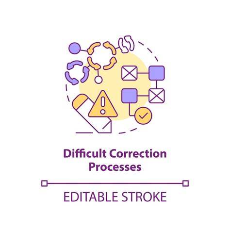 illustration processus correction nom billet