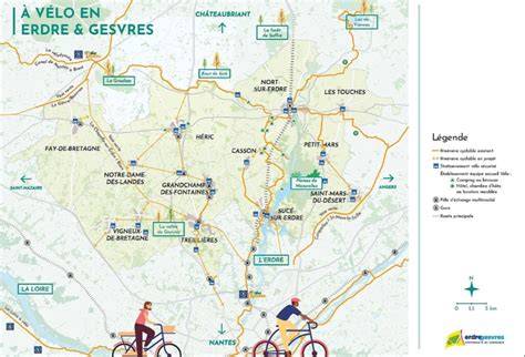 Carte des pistes cyclables autour de Grenoble et de la Belle Via