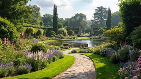 Cadre romantique et jardins de l Auberge Les Pins