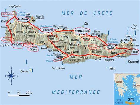 carte de localisation grand hotel crète