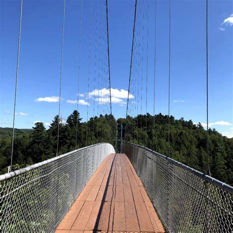 Vue générale intérieure et passerelles suspendues