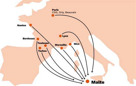 vol Tunis Malte bilgiler infographiques
