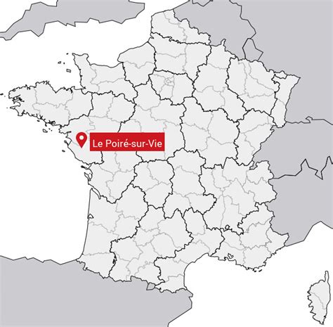 carte des gîtes et Poiré-sur-Vie