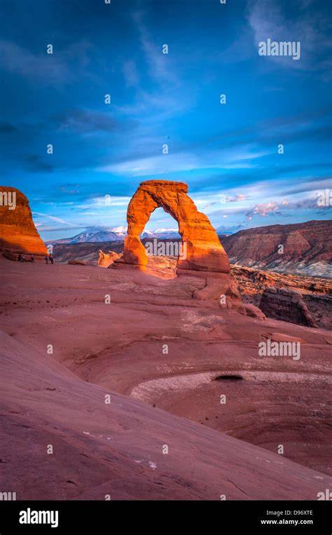 Delicate Arch au coucher du soleil