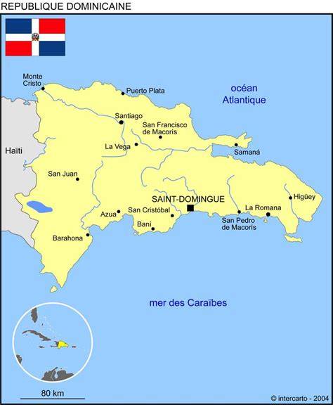 carte des banques en République dominicaine et HSBC