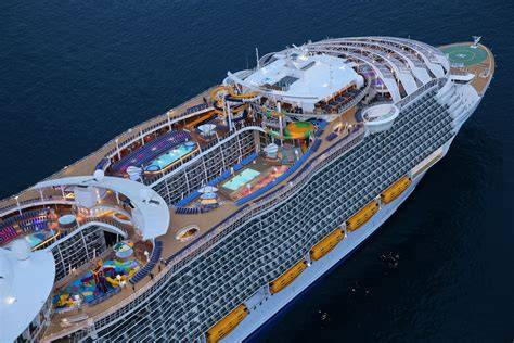 vue aérienne du Wonder of the Seas en mer