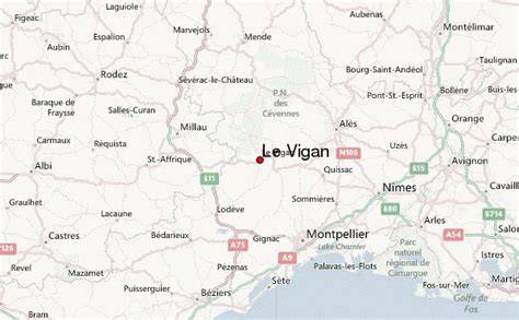 Carte des itinéraires liO autour du Vigan et Navacelles