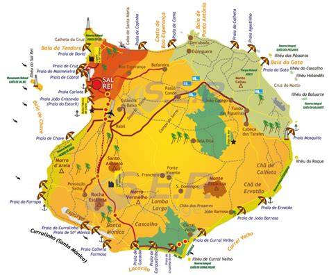 Carte illustrant Boa Vista et Sal