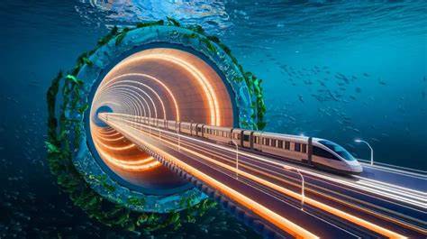 Visuel des zones marines et tunnel sous-marin