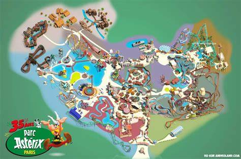 carte des trajets Reims Parc Astérix