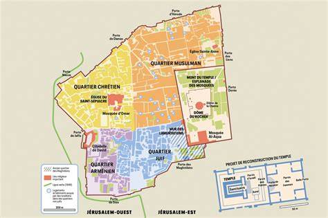 Plan de la Vieille Ville et ses places